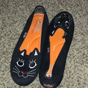 BOBS SKETCHERS MEMORY FOAM awesome  cat face PRINT W8 , good
